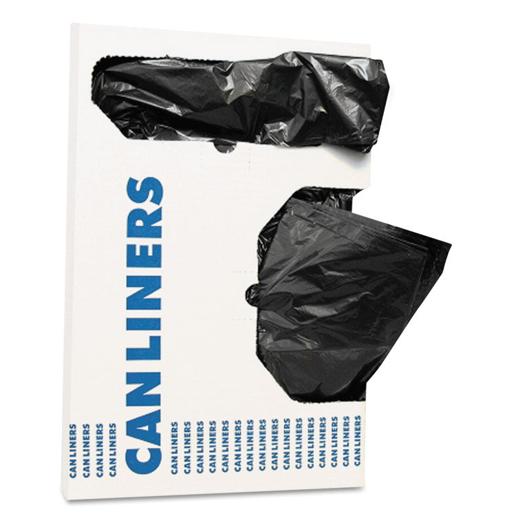AccuFit® Linear Low Density Can Liners with AccuFit Sizing, 16 gal, 1 mil, 24" x 32", Black, 250/Carton (HERH4832TKX01)