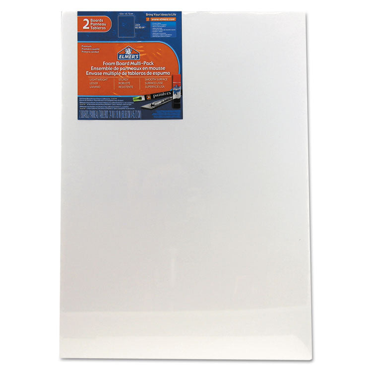 Fome-Cor® Pro White Pre-Cut Foam Board Multi-Packs, 18 x 24, 2/Pack (ACJ07010109)