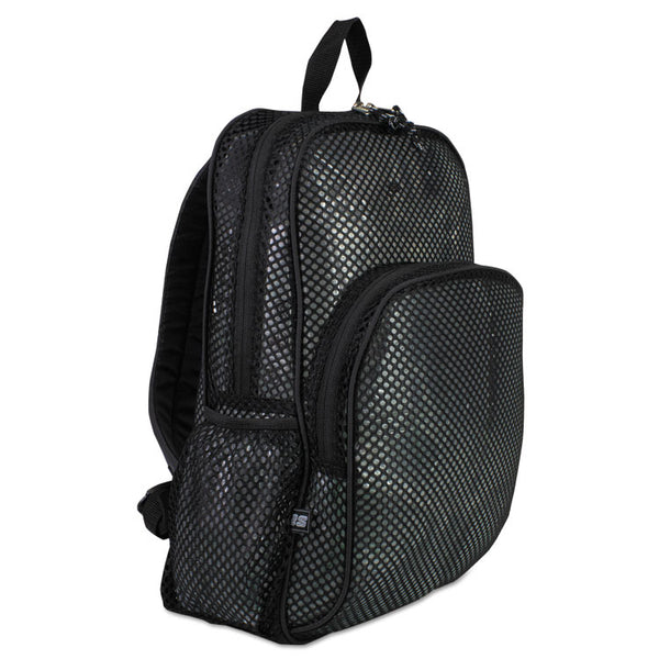 Eastsport® Mesh Backpack, Fits Devices Up to 17", Polyester, 12 x 17.5 x 5.5, Black (EST113960BJBLK)
