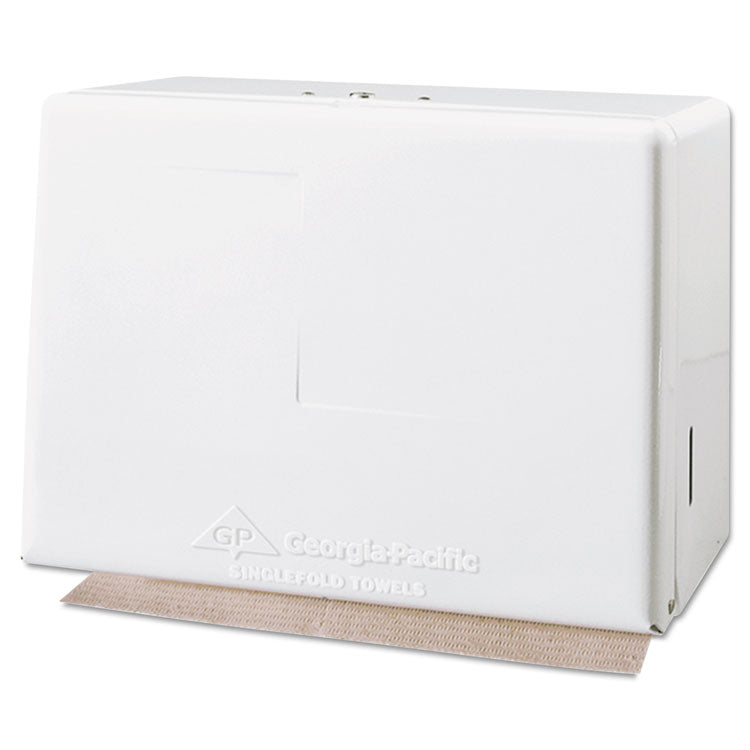 Georgia Pacific® Professional Space Saver Singlefold Towel Dispenser, Steel, 11.63 x 6.63 x 8.13, White (GPC56701)