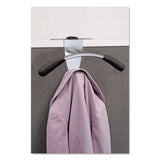 Alba™ Hanger Shaped Partition Coat Hook, Metal/Foam/ABS, Silver/Black (ABAPMMOUSPART) Each