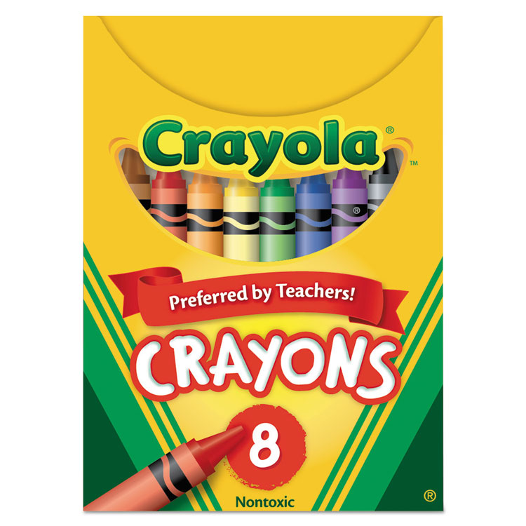 Classic Color Crayons, Tuck Box, 8 Colors (CYO520008)