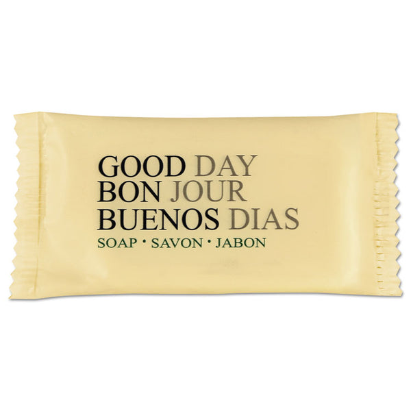 Good Day™ Amenity Bar Soap, Pleasant Scent, # 3/4 Individually Wrapped Bar, 1,000 /Carton (GTP390075A)