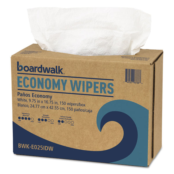 Boardwalk® Scrim Wipers, 4-Ply, 9.75 x 16.75, White, 150/Dispenser Pack, 6 Dispenser Packs/Carton (BWKE025IDW)