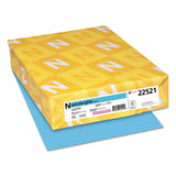 Astrobrights® Color Paper, 24 lb Bond Weight, 8.5 x 11, Lunar Blue, 500 Sheets/Ream (WAU22521)