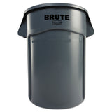 Rubbermaid® Commercial Vented Round Brute Container, 44 gal, Plastic, Gray (RCP264360GY)