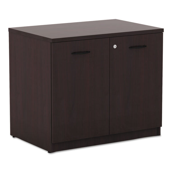 Alera® Alera Valencia Series Storage Cabinet, 34.13w x 22.78d x 29.5h, Mahogany (ALEVA613622MY)