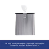 GoodEarth Stainless Steel Square Wall Mount or Countertop Wipe Dispenser
