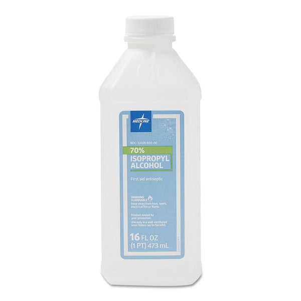 Medline Isopropyl Rubbing Alcohol, 16 oz Bottle (MIIMDS098003Z)