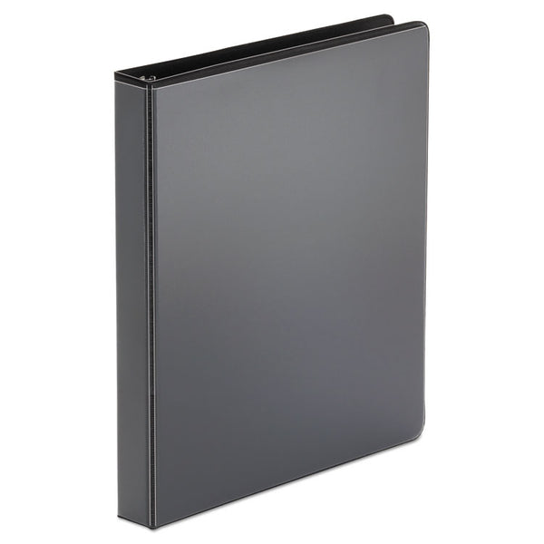 Economy Round Ring View Binder, 3 Rings, 1" Capacity, 11 x 8.5, Black, 12/Carton (UNV20961CT)