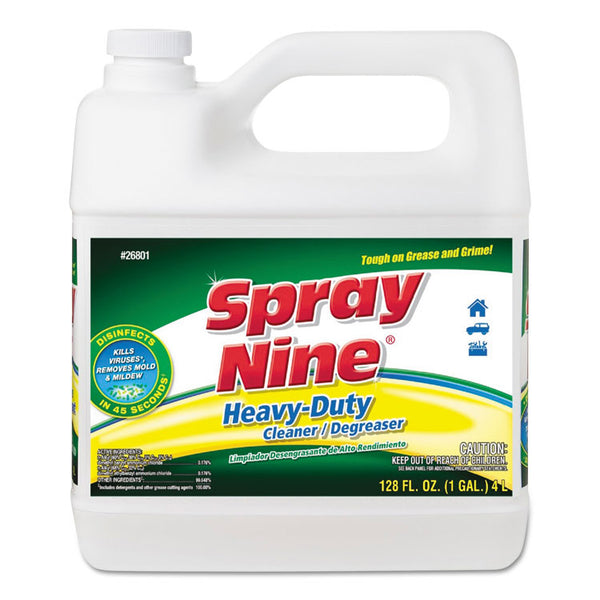 Spray Nine® Heavy Duty Cleaner/Degreaser/Disinfectant, Citrus Scent, 1 gal Bottle (ITW268014) Each