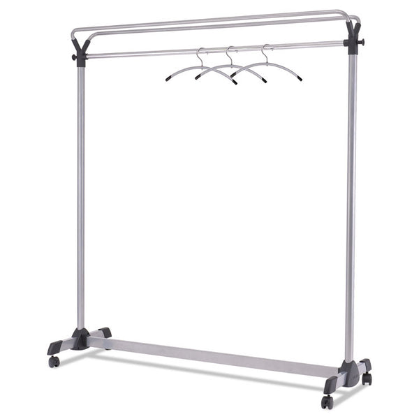 Alba™ Large Capacity Garment Rack, 63.5w x 21.25d x 67.5h, Black/Silver (ABAPMGROUP3)