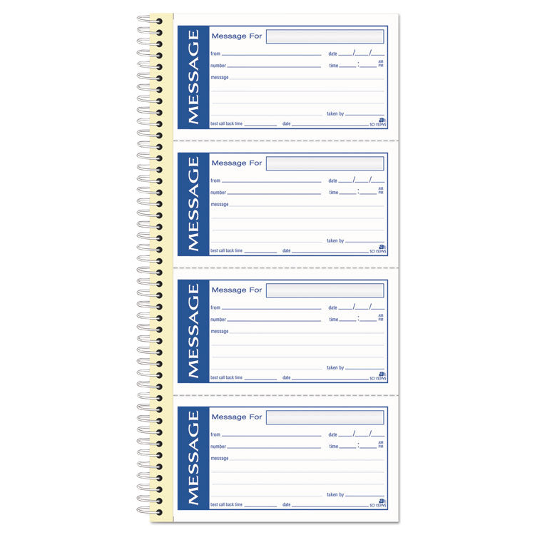 Adams® ABFSC1153WS Write 'n Stick Phone Message Book, Two-Part ...