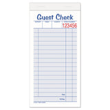 Adams® Guest Check Pad, Two-Part Carbonless, 6.38 x 3.38, 50 Forms Total (ABF10450SW) Pack of 10