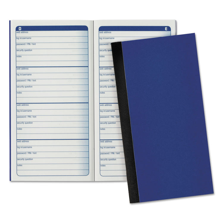 Adams® Password Journal, One-Part (No Copies), 3 x 1.5, 4 Forms/Sheet, 192 Forms Total (ABFAPJ99)
