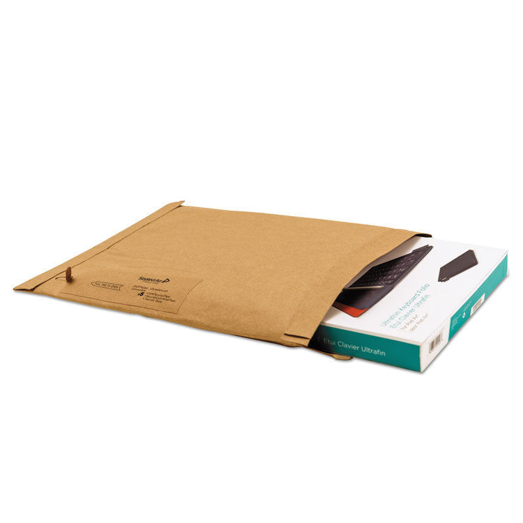 Sealed Air Jiffy Padded Mailer, #0, Paper Padding, Fold-Over Closure, 6 x 10, Natural Kraft, 250/Carton (SEL63131)