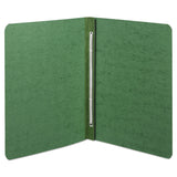 ACCO PRESSTEX Report Cover with Tyvek Reinforced Hinge, Side Bound, 2-Piece Prong Fastener, 8.5 x 11, 3" Capacity, Dark Green (ACC25076)