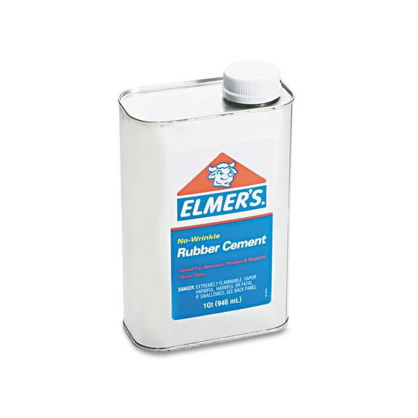 Elmer's® Rubber Cement, 32 oz, Dries Clear (EPI233)