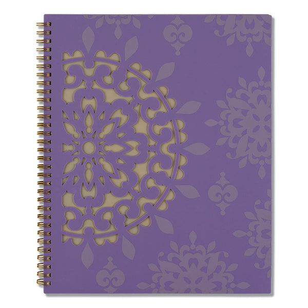 Cambridge® Vienna Weekly/Monthly Appointment Book, Geometric Artwork, 11 x 8.5, Purple/Tan Cover, 12-Month (Jan to Dec): 2025 (AAG122905) Each