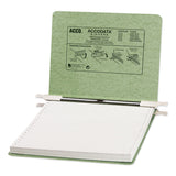 ACCO PRESSTEX Covers with Storage Hooks, 2 Posts, 6" Capacity, 9.5 x 11, Light Green (ACC54115)