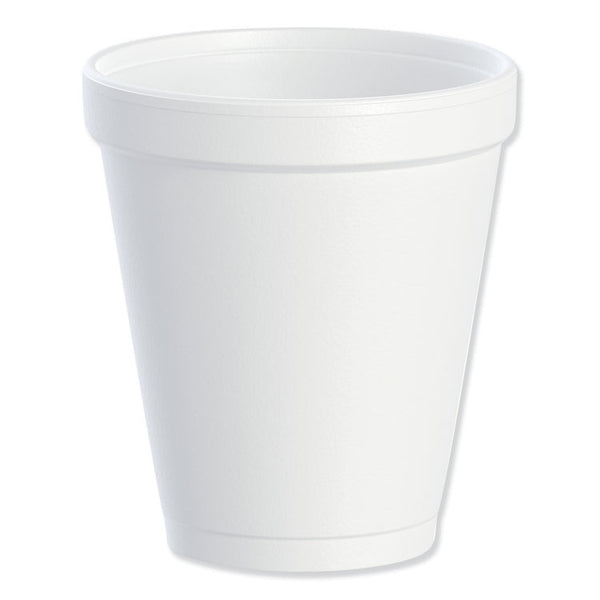 Dart® Foam Drink Cups, 8 oz, White, 25/Bag, 40 Bags/Carton (DCC8J8)