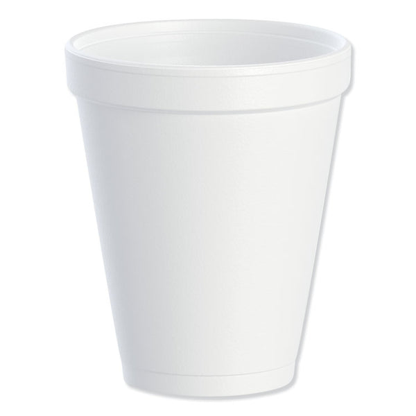 Dart® Foam Drink Cups, 10 oz, White, 25/Bag, 40 Bags/Carton (DCC10J10)