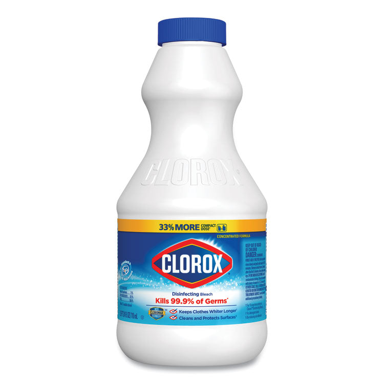 Clorox® Regular Bleach with CloroMax Technology, 24 oz Bottle, 12/Carton (CLO32251)