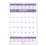 AT-A-GLANCE® Three-Month Wall Calendar, 15.5 x 22.75, White Sheets, 12-Month (Jan to Dec): 2024 (AAGPM628)