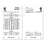 AT-A-GLANCE® Financial Desk Calendar Refill, 3.5 x 6, White Sheets, 12-Month (Jan to Dec): 2024 (AAGS17050)