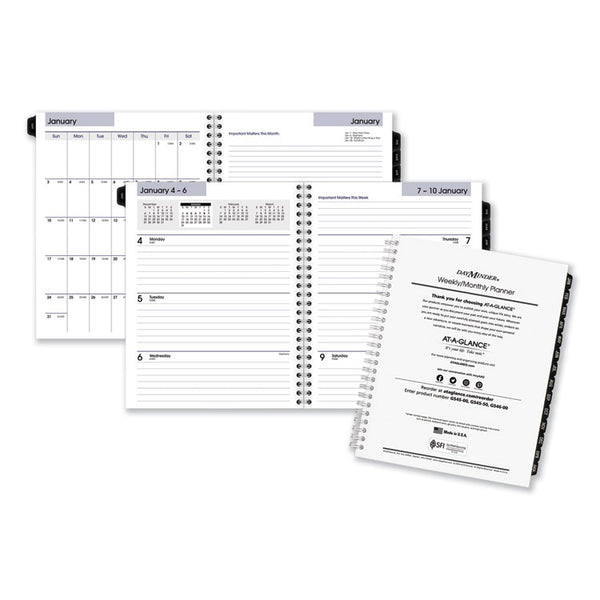 AT-A-GLANCE® DayMinder Executive Weekly/Monthly Refill, 8.75 x 7, White Sheets, 12-Month (Jan to Dec): 2024 (AAGG54550)