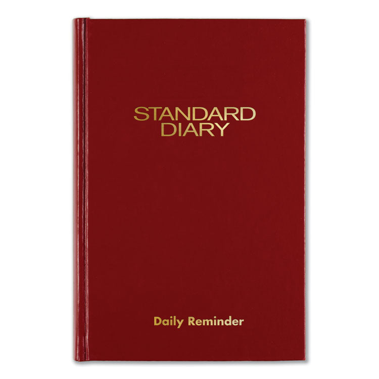 AT-A-GLANCE® Standard Diary Daily Reminder Book, 2024 Edition, Medium/College Rule, Red Cover, (201) 7.5 x 5.13 Sheets (AAGSD38713)