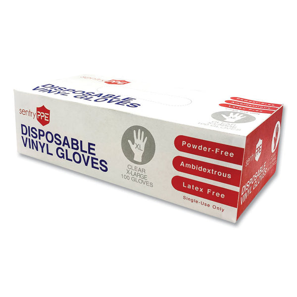 GN1 Single Use Vinyl Glove, Clear, X-Large, 100/Box, 10 Boxes/Carton (GN1PE17332)