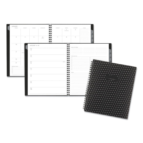 AT-A-GLANCE® Elevation Poly Weekly/Monthly Planner, 8.75 x 7, Black Cover, 12-Month (Jan to Dec): 2024 (AAG75951P05)