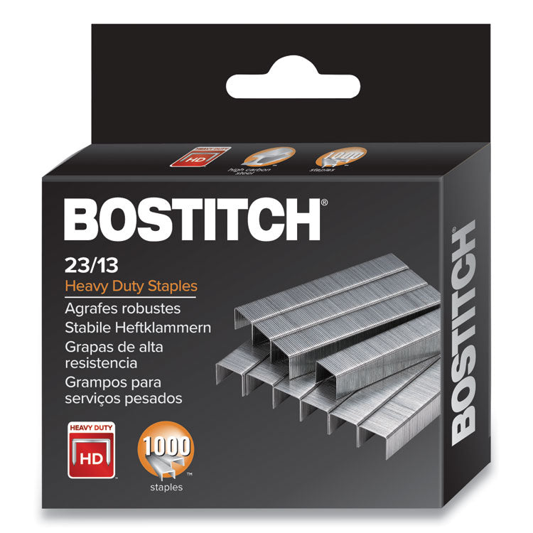 Bostitch® Premium Heavy-Duty Staples, 0.5" Leg, 0.5" Crown, Steel, 1,000/Box (ACI1913)