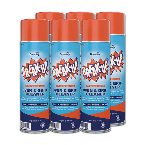 BREAK-UP® Oven And Grill Cleaner, Ready to Use, 19 oz Aerosol Spray 6/Carton (DVOCBD991206)
