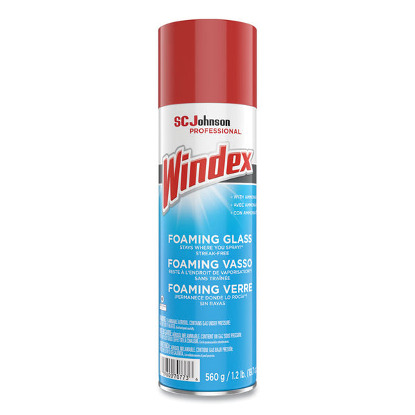 Windex® Foaming Glass Cleaner, Fresh, 20 oz Aerosol Spray (SJN333813EA)