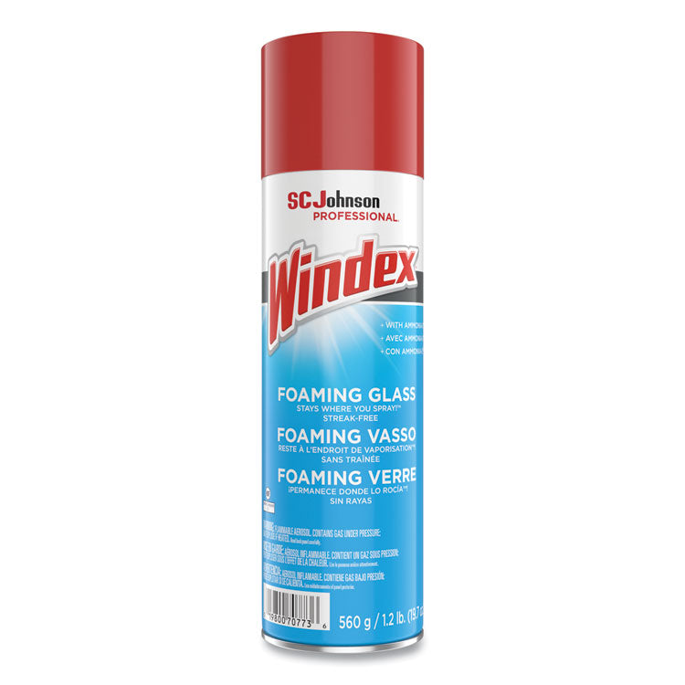 Windex® Foaming Glass Cleaner, Fresh, 20 oz Aerosol Spray (SJN333813EA)