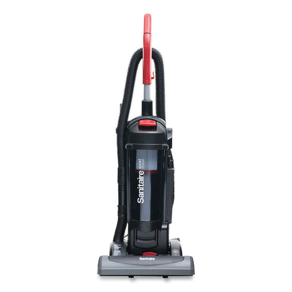 Sanitaire® FORCE QuietClean Upright Vacuum SC5845B, 15" Cleaning Path, Black (EURSC5845D)