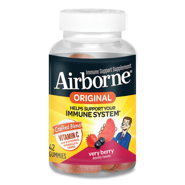 Airborne® Immune Support Gummies, Very Berry, 42 Count (ABN90052)