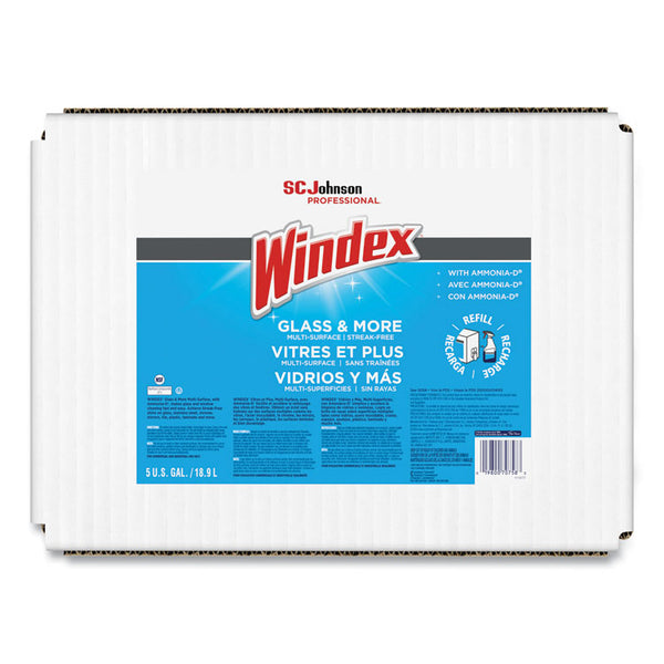 Windex® Glass Cleaner with Ammonia-D, 5 gal Bag-in-Box Dispenser (SJN696502)