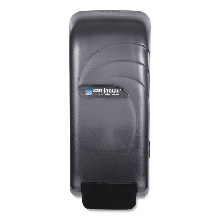 San Jamar® Oceans Universal Liquid Soap Dispenser, 800 mL, 4.5 x 4.38 x 10.5, Black (SJMS890TBK)
