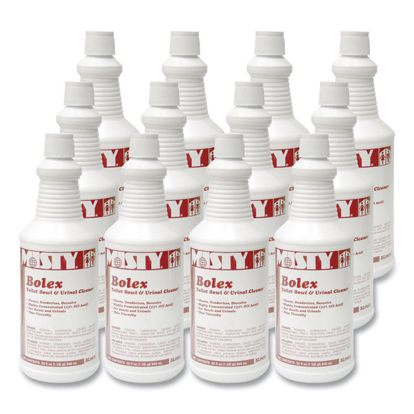 Misty® Bolex 23 Percent Hydrochloric Acid Bowl Cleaner, Wintergreen, 32oz, 12/Carton (AMR1038799)