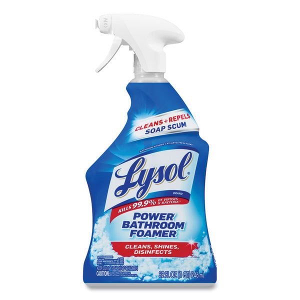 LYSOL® Brand Disinfectant Power Bathroom Foamer, Liquid, Atlantic Fresh, 32 oz Spray Bottle (RAC02699)
