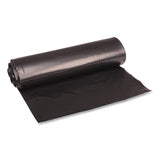 Boardwalk® Recycled Low-Density Polyethylene Can Liners, 33 gal, 1.2 mil, 33" x 39", Black, 10 Bags/Roll, 10 Rolls/Carton (BWK516)