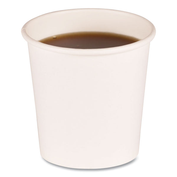 Boardwalk® Paper Hot Cups, 4 oz, White, 50 Cups/Sleeve, 20 Sleeves/Carton (BWKWHT4HCUP)