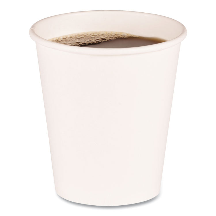 Boardwalk® Paper Hot Cups, 10 oz, White, 20 Cups/Sleeve, 50 Sleeves/Carton (BWKWHT10HCUP)