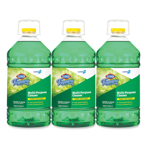 Clorox® Fraganzia Multi-Purpose Cleaner, Forest Dew Scent, 175 oz Bottle, 3/Carton (CLO31525)