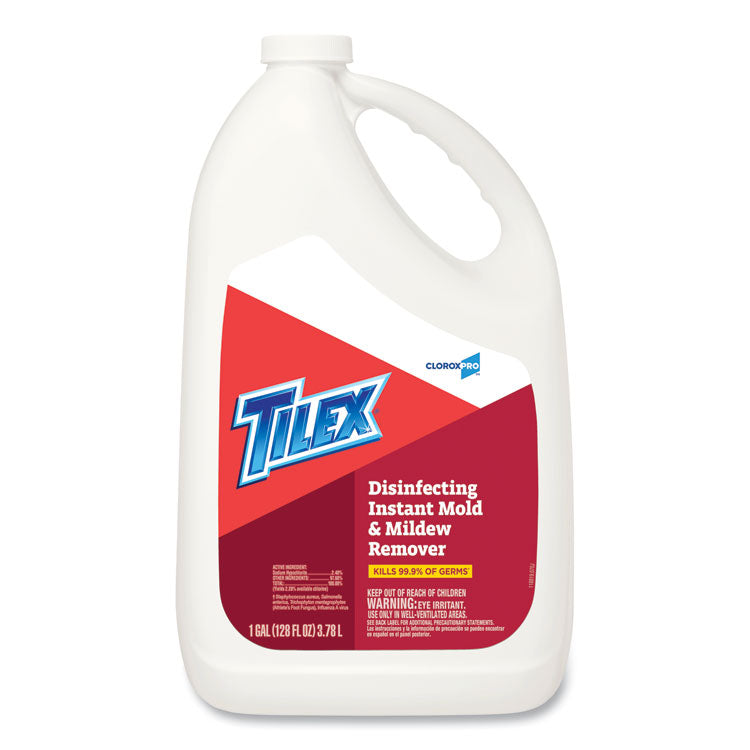 Tilex® Disinfects Instant Mildew Remover, 128 oz Refill Bottle, 4/Carton (CLO35605)