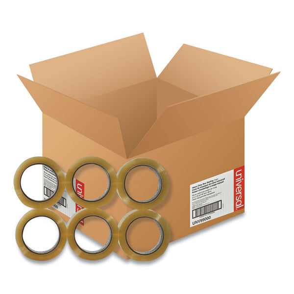 Universal® Heavy-Duty Box Sealing Tape, 3" Core, 1.88" x 54.6 yds, Clear, 36/Box (UNV99000)