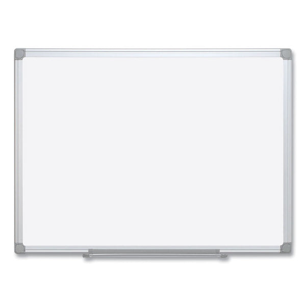 MasterVision® Earth Silver Easy Clean Dry Erase Boards, 96 x 48, White Surface, Silver Aluminum Frame (BVCMA2100790) Each